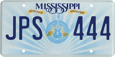 MS license plate JPS444