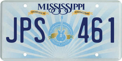 MS license plate JPS461