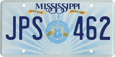 MS license plate JPS462