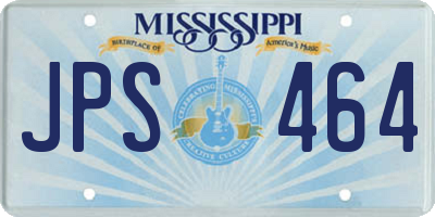 MS license plate JPS464