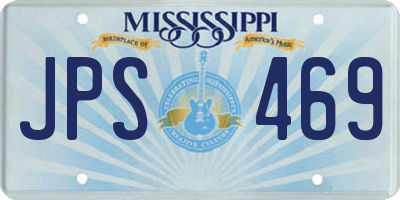 MS license plate JPS469
