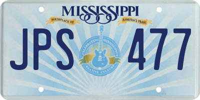 MS license plate JPS477