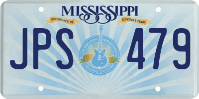 MS license plate JPS479
