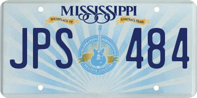MS license plate JPS484