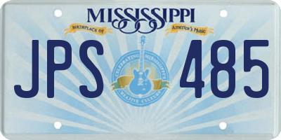 MS license plate JPS485