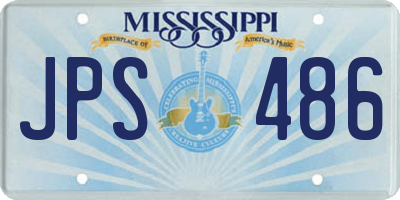MS license plate JPS486
