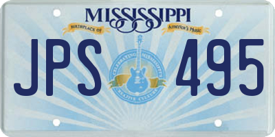 MS license plate JPS495