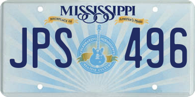 MS license plate JPS496