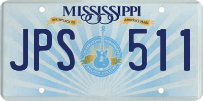 MS license plate JPS511