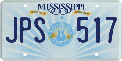MS license plate JPS517