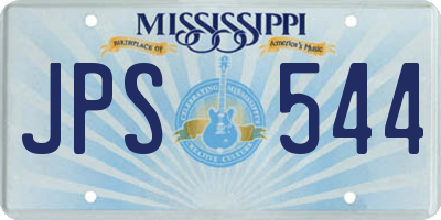 MS license plate JPS544