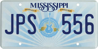 MS license plate JPS556