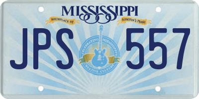 MS license plate JPS557