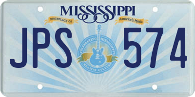 MS license plate JPS574
