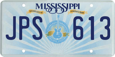 MS license plate JPS613
