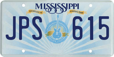 MS license plate JPS615