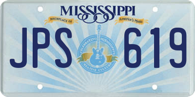 MS license plate JPS619