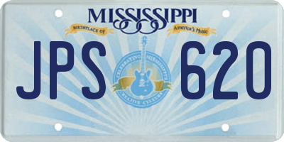 MS license plate JPS620