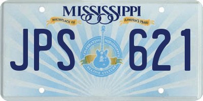MS license plate JPS621
