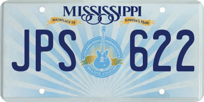 MS license plate JPS622
