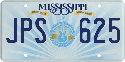 MS license plate JPS625