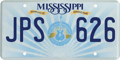 MS license plate JPS626