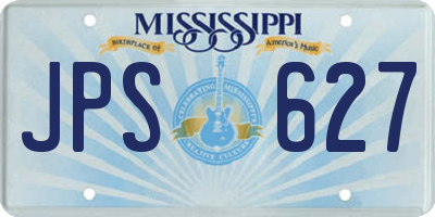 MS license plate JPS627