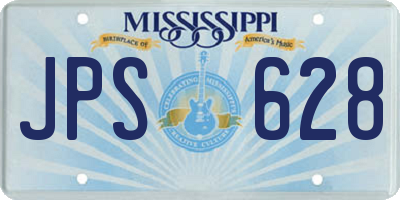 MS license plate JPS628