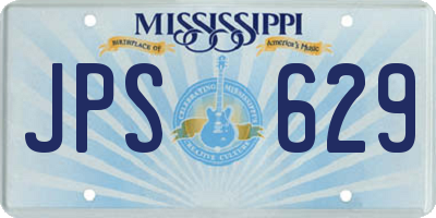 MS license plate JPS629