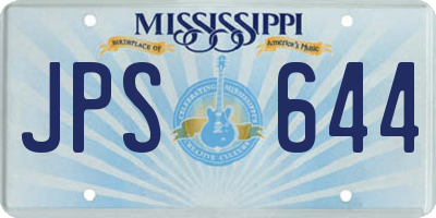 MS license plate JPS644