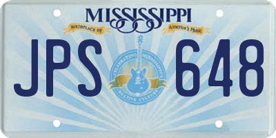MS license plate JPS648