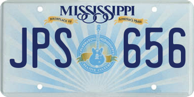 MS license plate JPS656