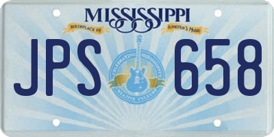 MS license plate JPS658