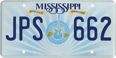 MS license plate JPS662
