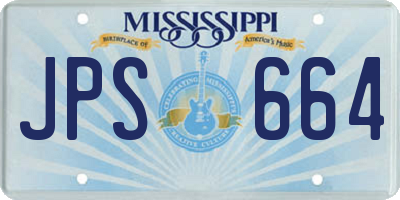 MS license plate JPS664