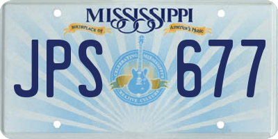 MS license plate JPS677