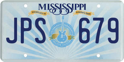 MS license plate JPS679