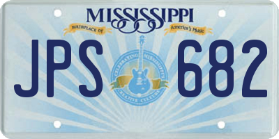 MS license plate JPS682