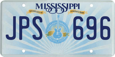 MS license plate JPS696