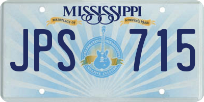 MS license plate JPS715