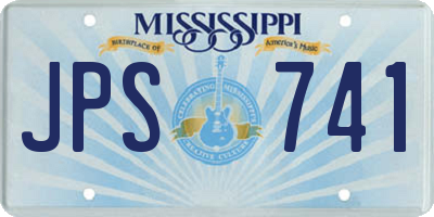 MS license plate JPS741