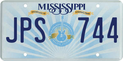 MS license plate JPS744