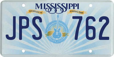 MS license plate JPS762