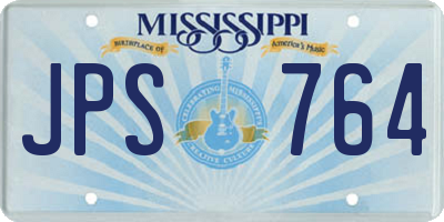 MS license plate JPS764