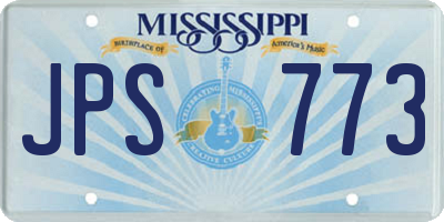 MS license plate JPS773