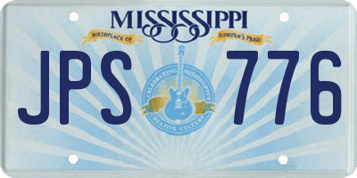 MS license plate JPS776