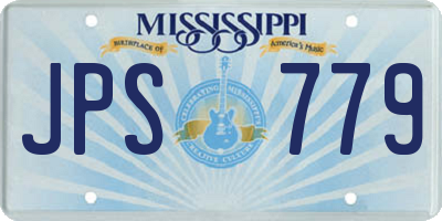 MS license plate JPS779