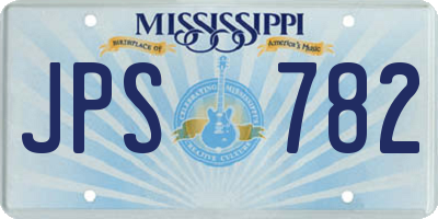 MS license plate JPS782