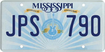 MS license plate JPS790