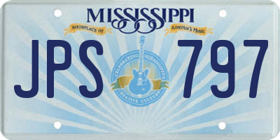 MS license plate JPS797
